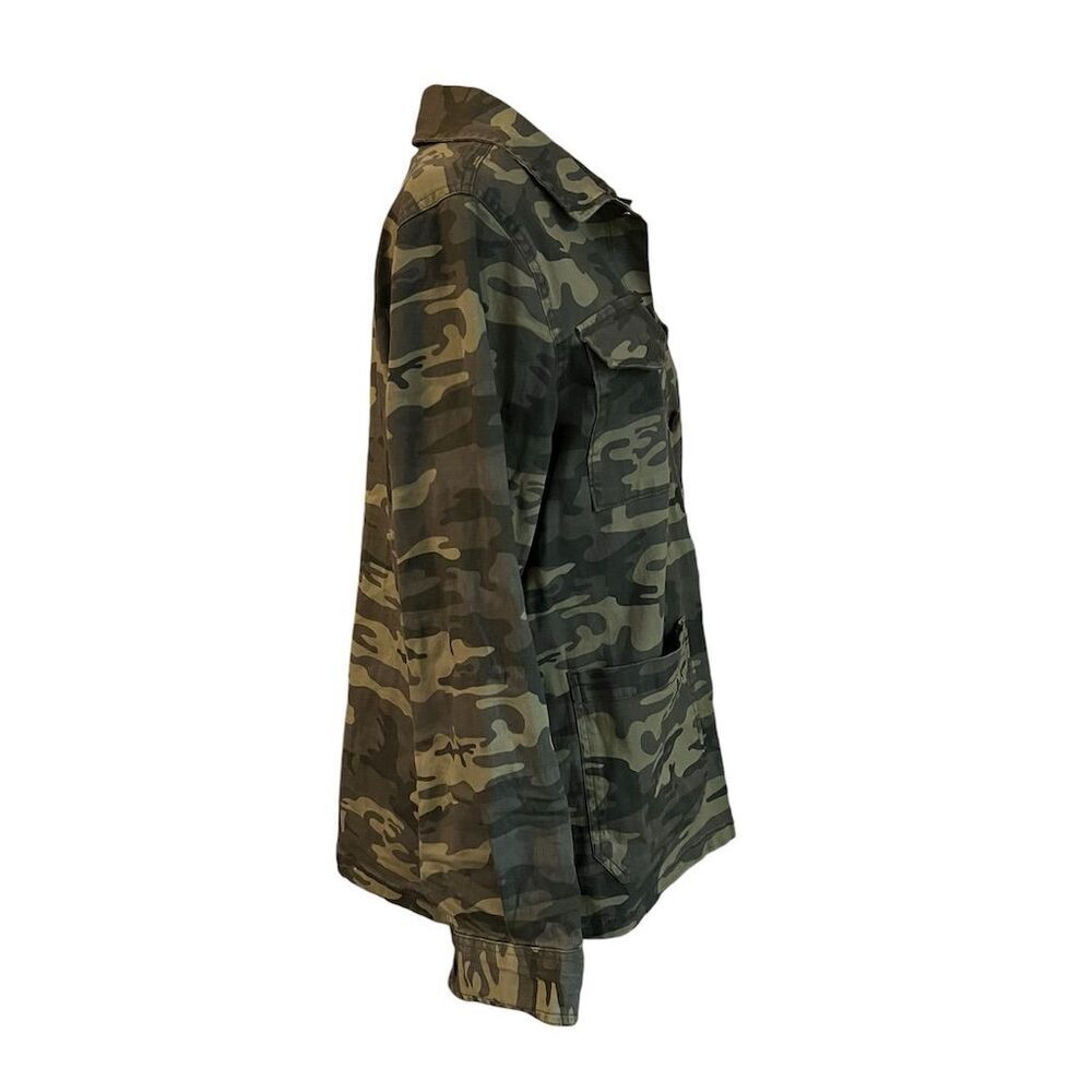 Sanctuary Women's M Camouflage Button Up Casual Utility Jacket/Shacket Pockets - Picture 6 of 10